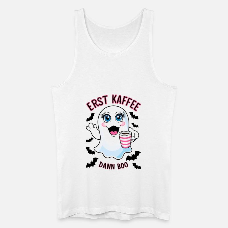 Süßer Geist mit Kaffee - Männer Bio Tank Top - Weiß