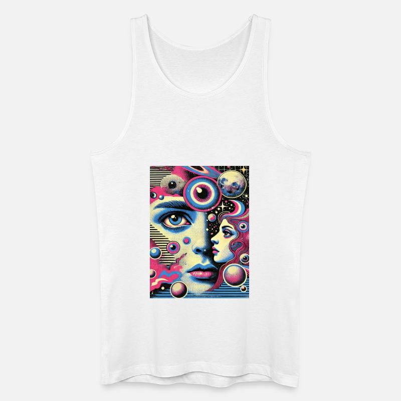 Cosmic Vision - View into infinity - Men’s Organic Tank Top - white