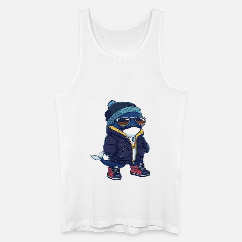 Wal Cool Comic - Männer Bio Tank Top - Weiß