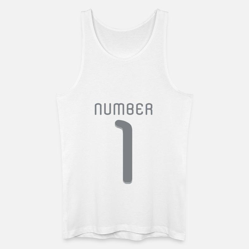 Nummer eins ☝ - Männer Bio Tank Top - Weiß