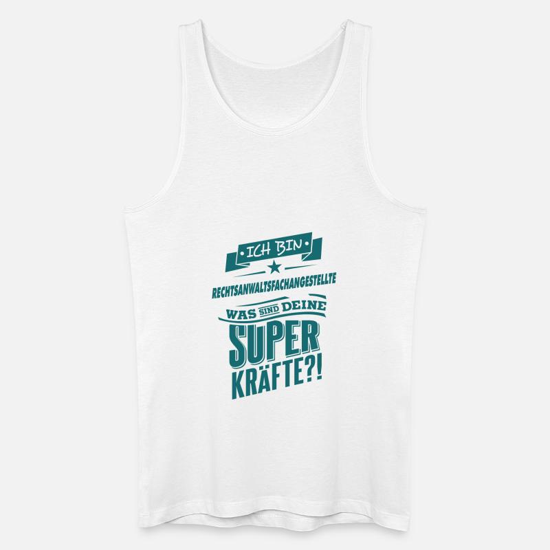 Superpower Rechtsanwaltsfachangestellte - Beruf - Männer Bio Tank Top - Weiß