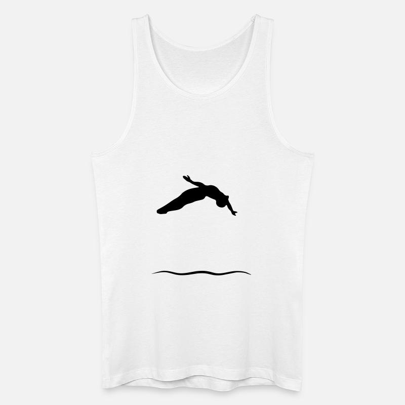 Turmspringer - Männer Bio Tank Top - Weiß