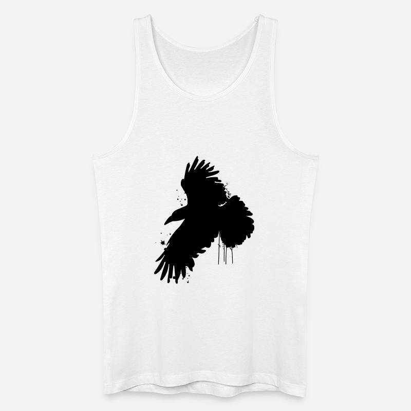 Raben schwarz - Männer Bio Tank Top - Weiß