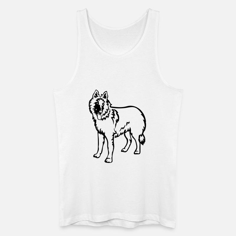 Tervueren - Männer Bio Tank Top - Weiß