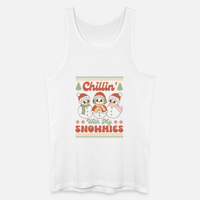 Hässlicher Weihnachtspullover - Männer Bio Tank Top - Weiß