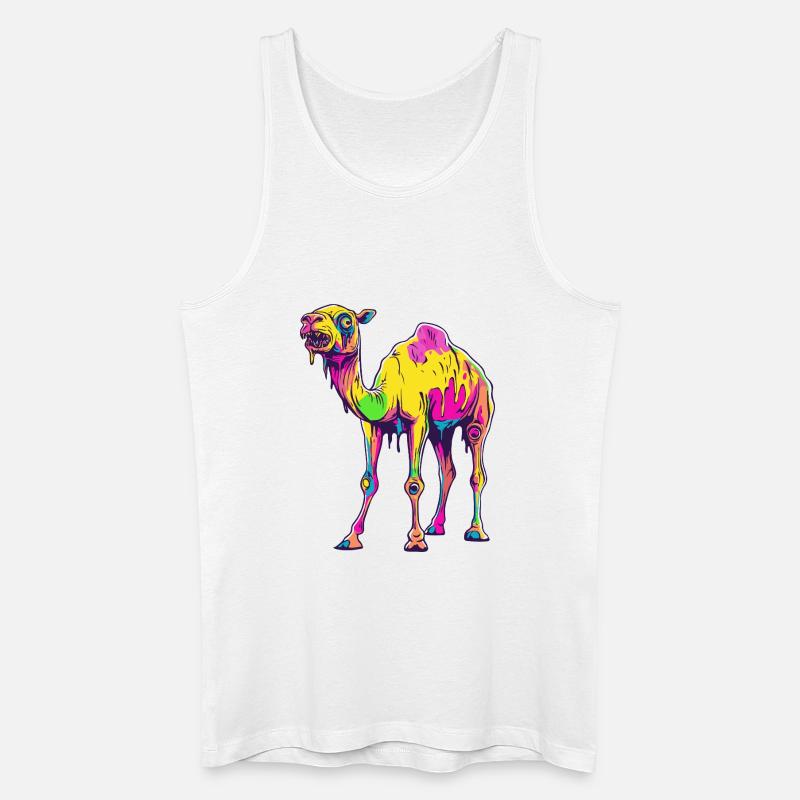 Kamel Halloween Comic Lustig - Männer Bio Tank Top - Weiß