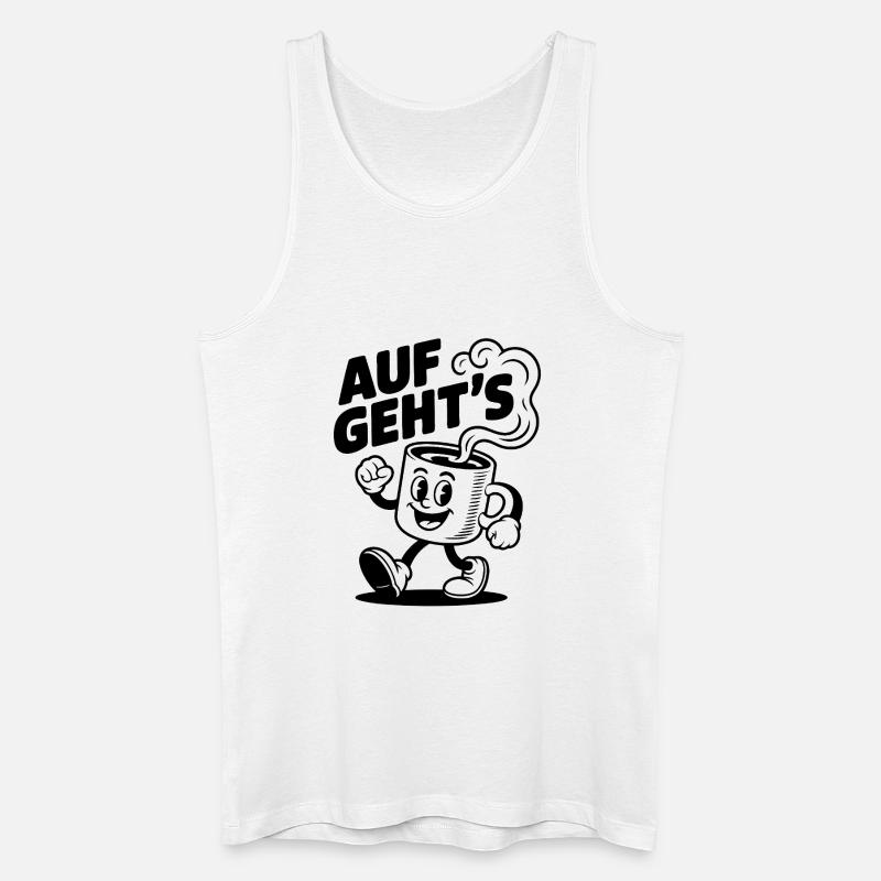 Let’s Get Started Kaffeetasse - Männer Bio Tank Top - Weiß