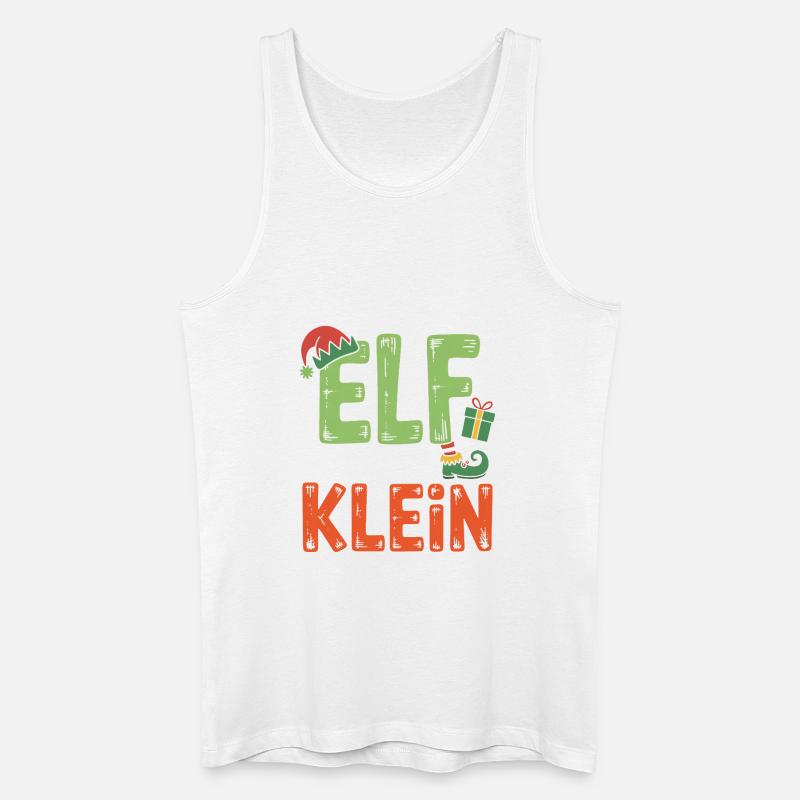Ich bin kein Elf – nur klein - Männer Bio Tank Top - Weiß