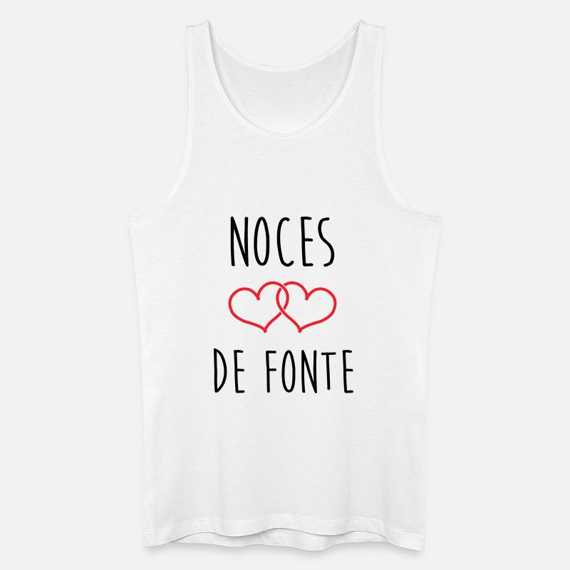 Fonte-Hochzeit 73 Jahre Ehe - Männer Bio Tank Top - Weiß