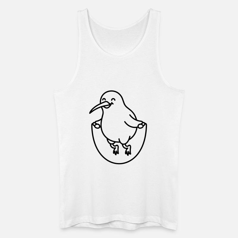 Kiwibird - Männer Bio Tank Top - Weiß