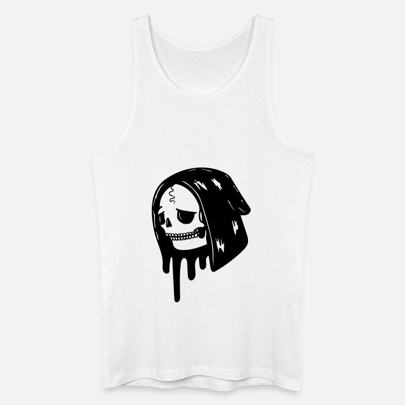 Sadness 'til Death - Männer Bio Tank Top - Weiß