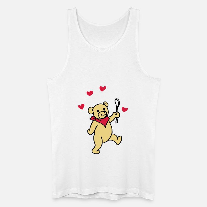 Teddy Baby - Männer Bio Tank Top - Weiß