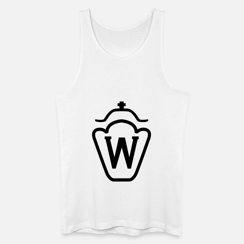 Westfälisches Warmblut - Westfale - Männer Bio Tank Top - Weiß