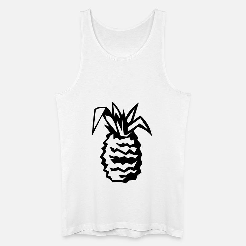 ananas 01 - Männer Bio Tank Top - Weiß