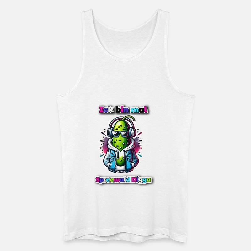 Ick bin mal - Männer Bio Tank Top - Weiß