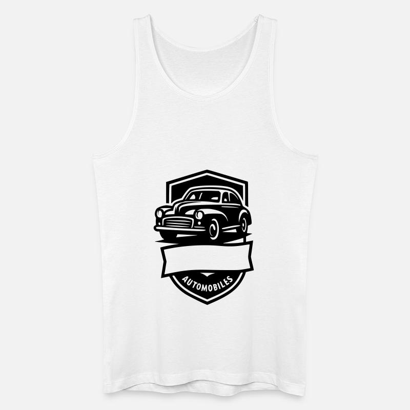 Oldtimer Automobil - Männer Bio Tank Top - Weiß