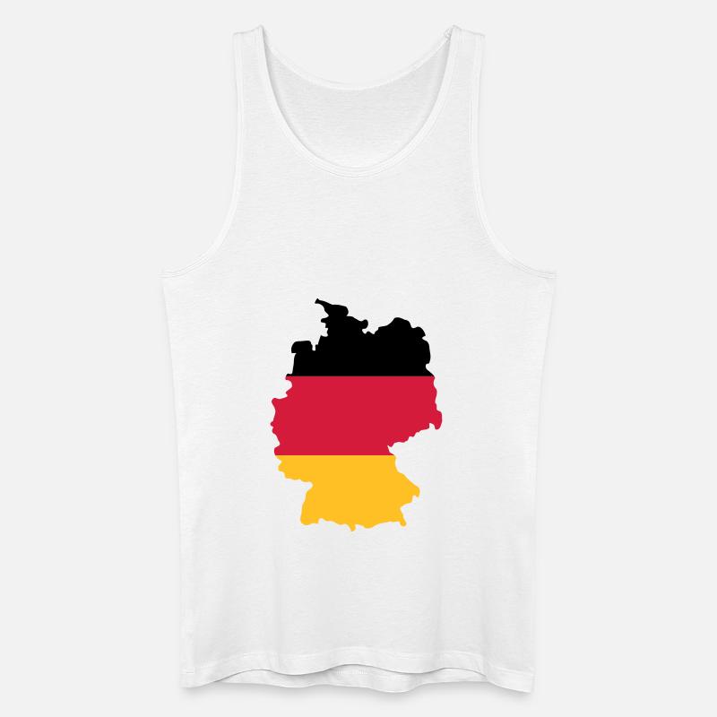 Deutschland - Männer Bio Tank Top - Weiß