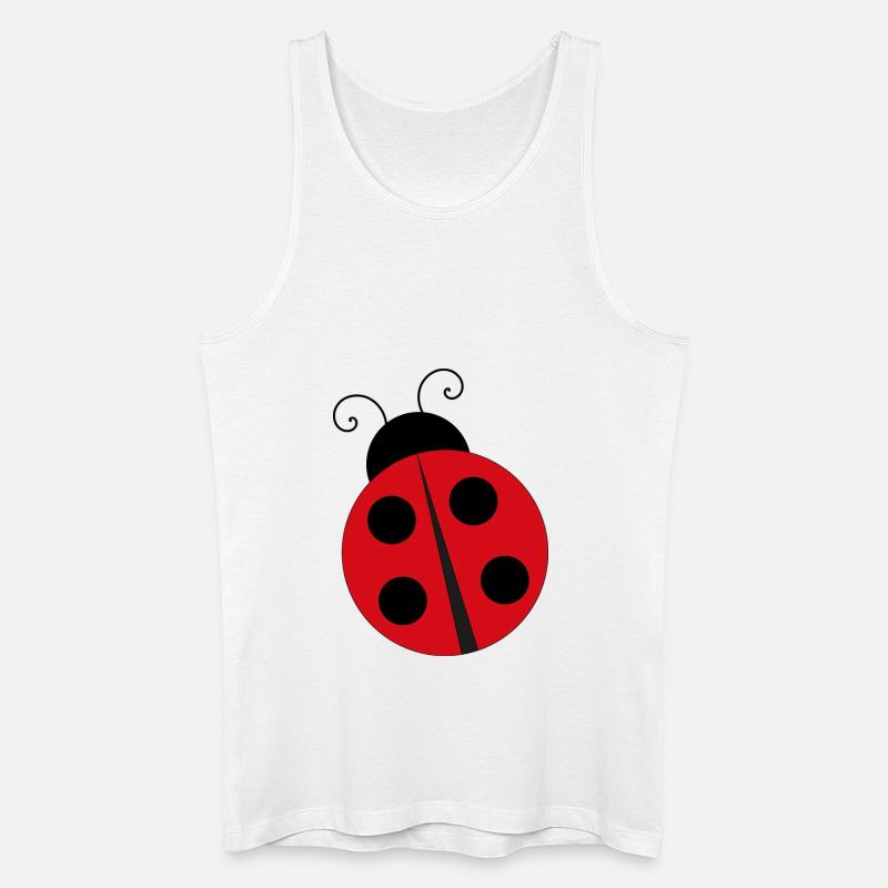 Marienkäfer Ladybug - Männer Bio Tank Top - Weiß