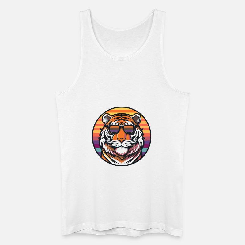 Tiger Comic Cool Été - Débardeur bio Homme - blanc