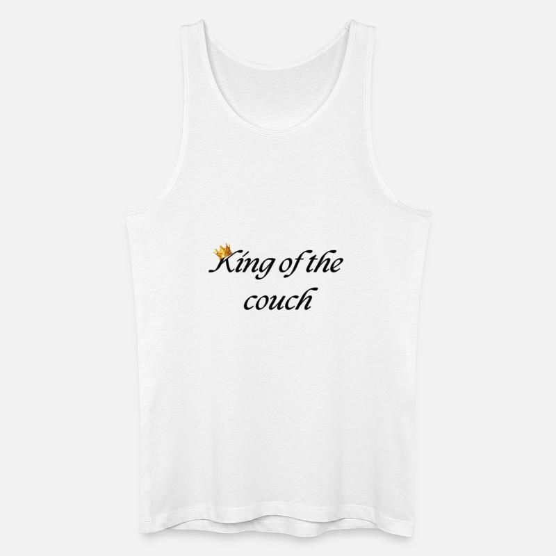 König der Couch - Männer Bio Tank Top - Weiß