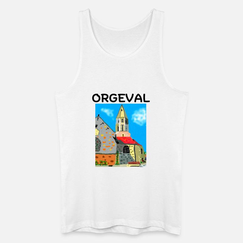 Orgeval, Yvelines, Versailles - Männer Bio Tank Top - Weiß