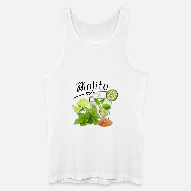 Mojito Drink ART - Männer Bio Tank Top - Weiß