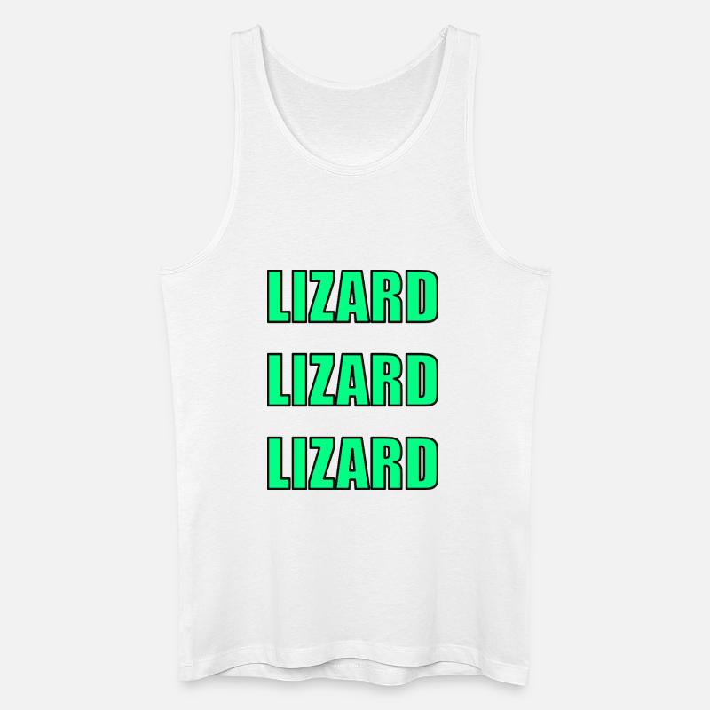 Echsen-Echo - Männer Bio Tank Top - Weiß