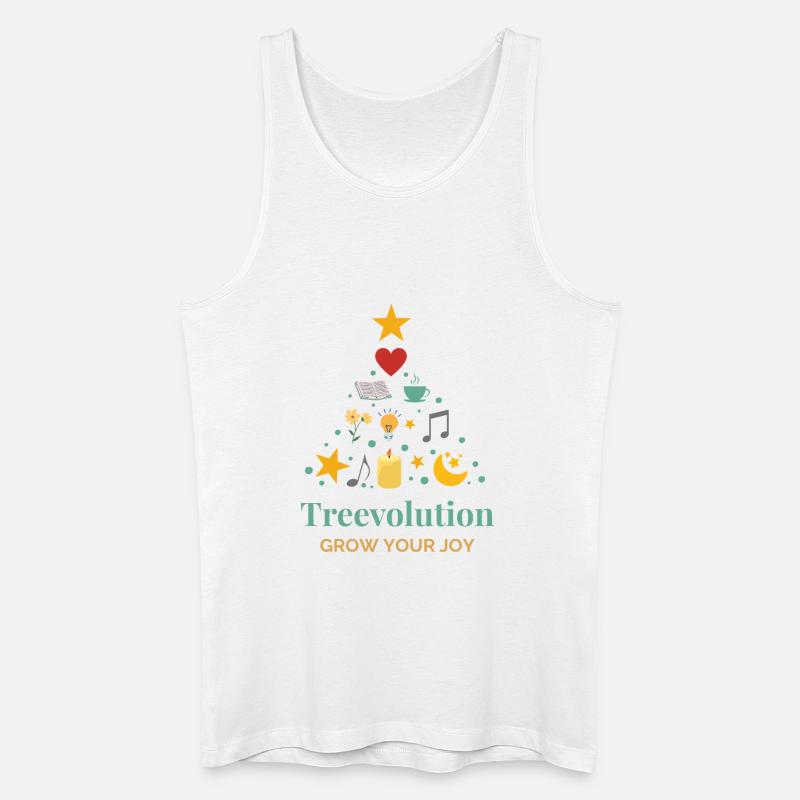 Treevolution Freude wachsen lassen - Männer Bio Tank Top - Weiß