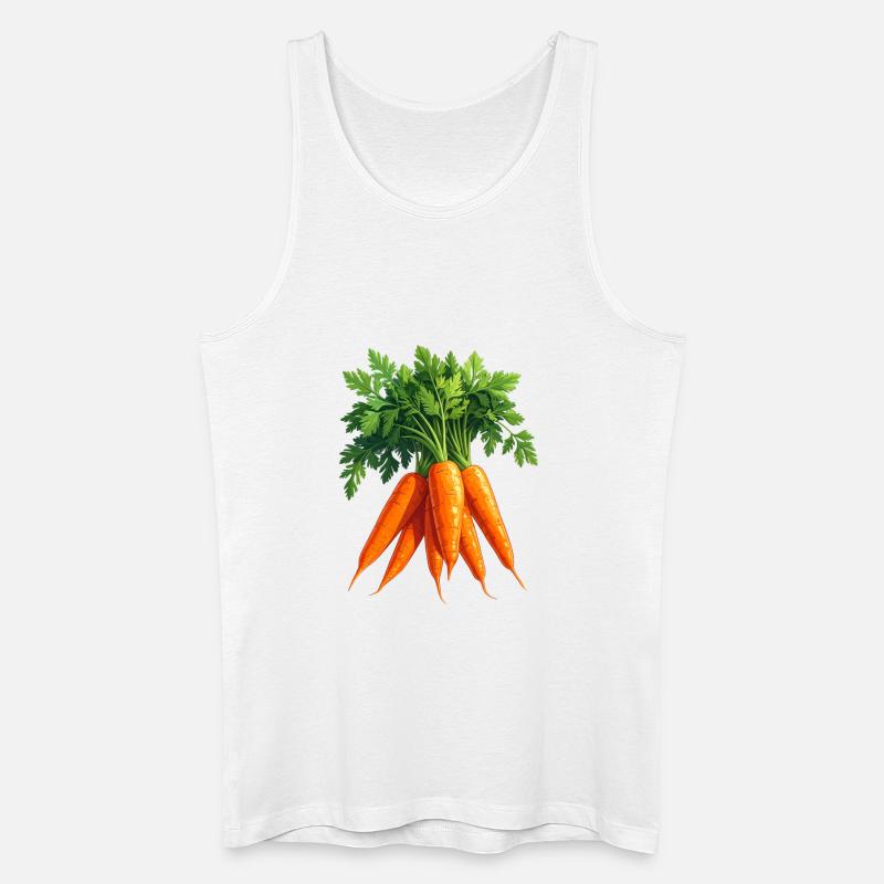 Gulerødder / Gulerødder - Økologisk tanktop til mænd - hvid