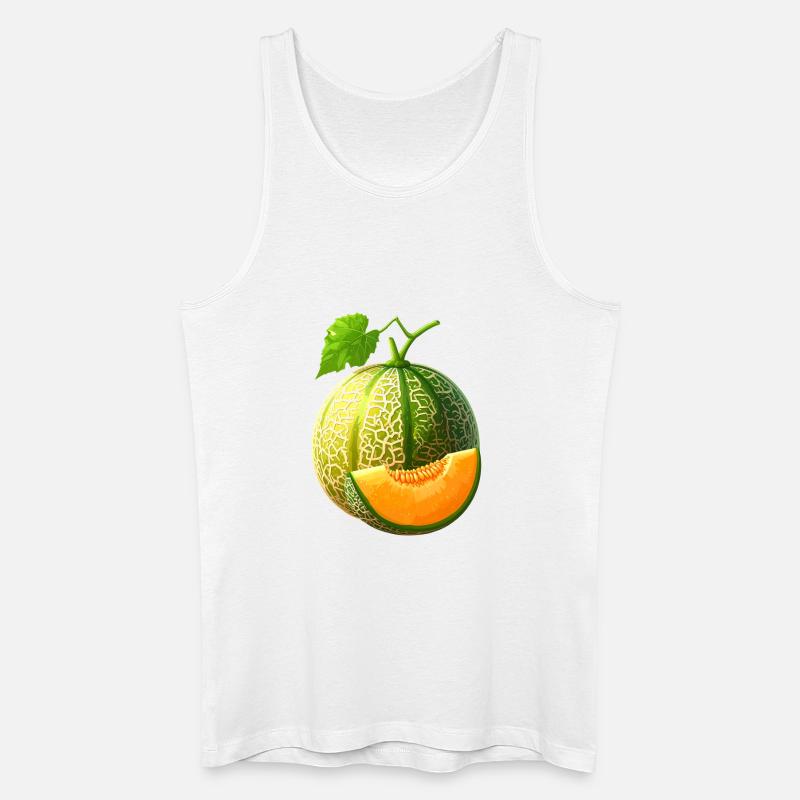 Honigmelone - Männer Bio Tank Top - Weiß
