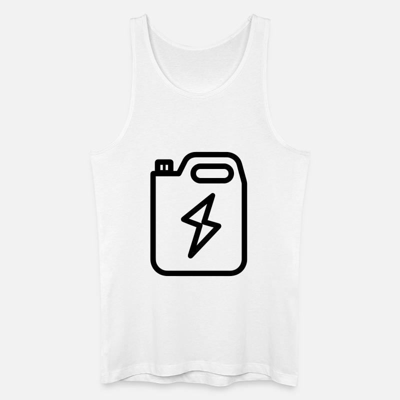 Brennstoff - Männer Bio Tank Top - Weiß