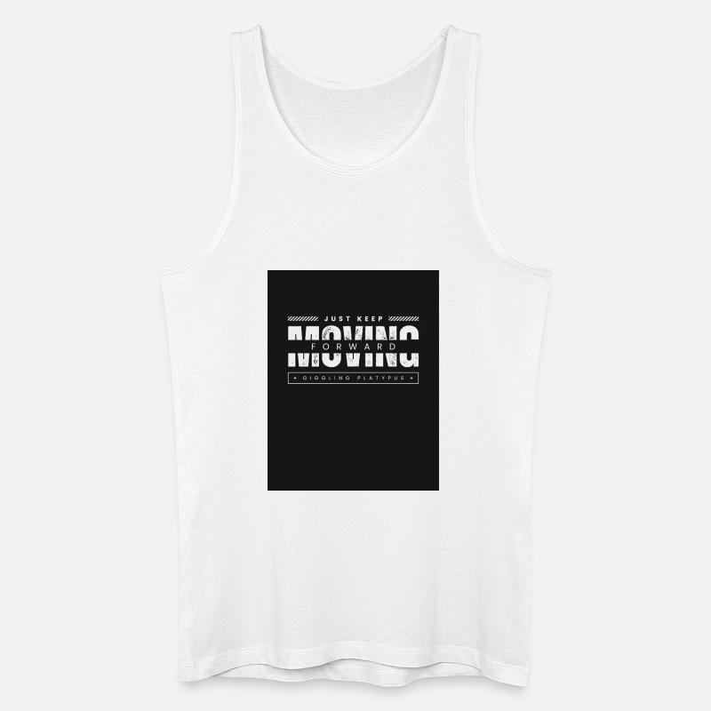 Continue simplement d’avancer, ornithorynque - Débardeur bio Homme - blanc