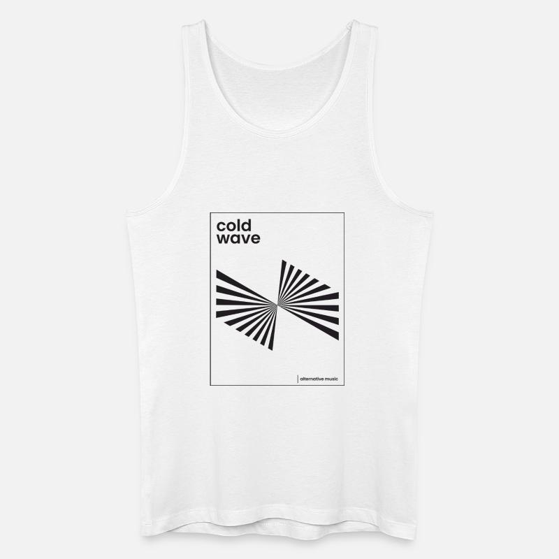 Design eines Cold-Wave-Musikplakats - Männer Bio Tank Top - Weiß