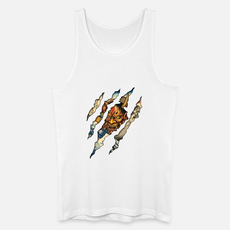 Samurai Claw - Männer Bio Tank Top - Weiß