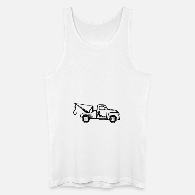 Abschlepper Abschleppwagen Abschleppdienst - Männer Bio Tank Top - Weiß