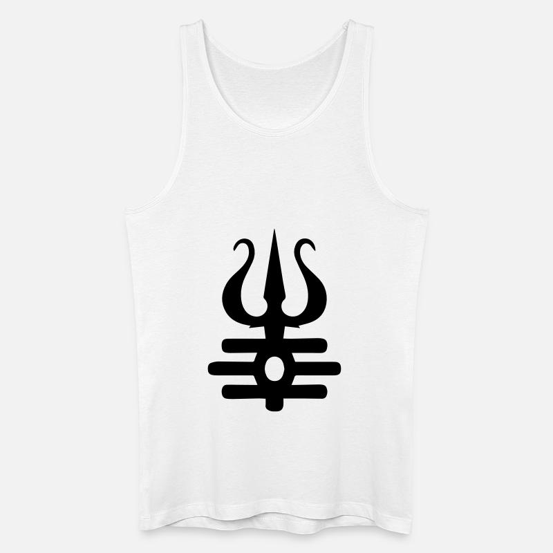 Shiva - Männer Bio Tank Top - Weiß