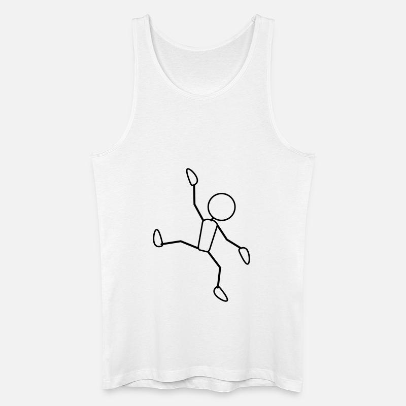 happy_dancing_1c - Männer Bio Tank Top - Weiß