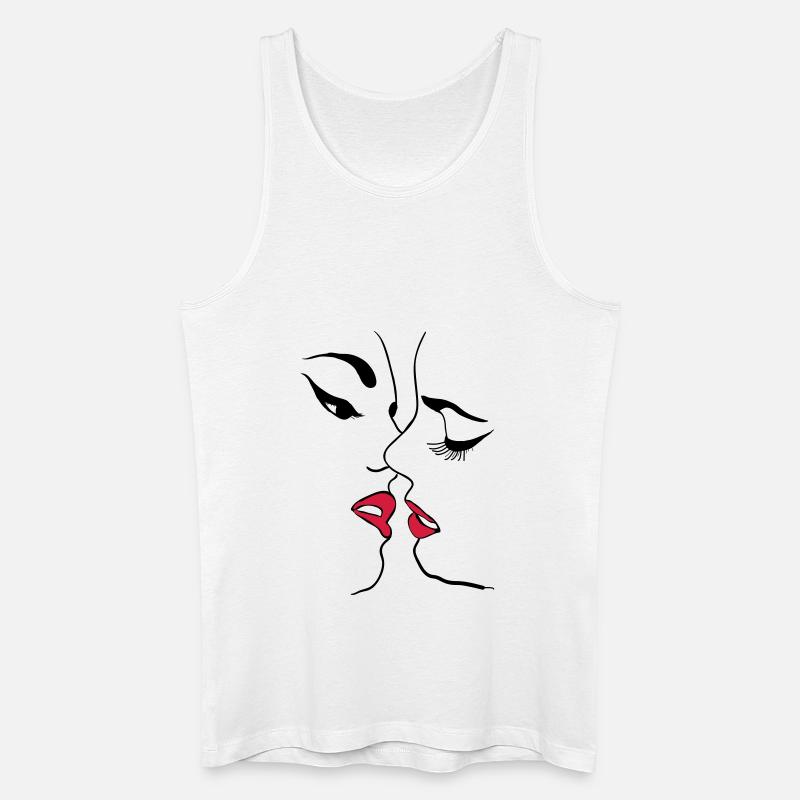 Lesben - Männer Bio Tank Top - Weiß