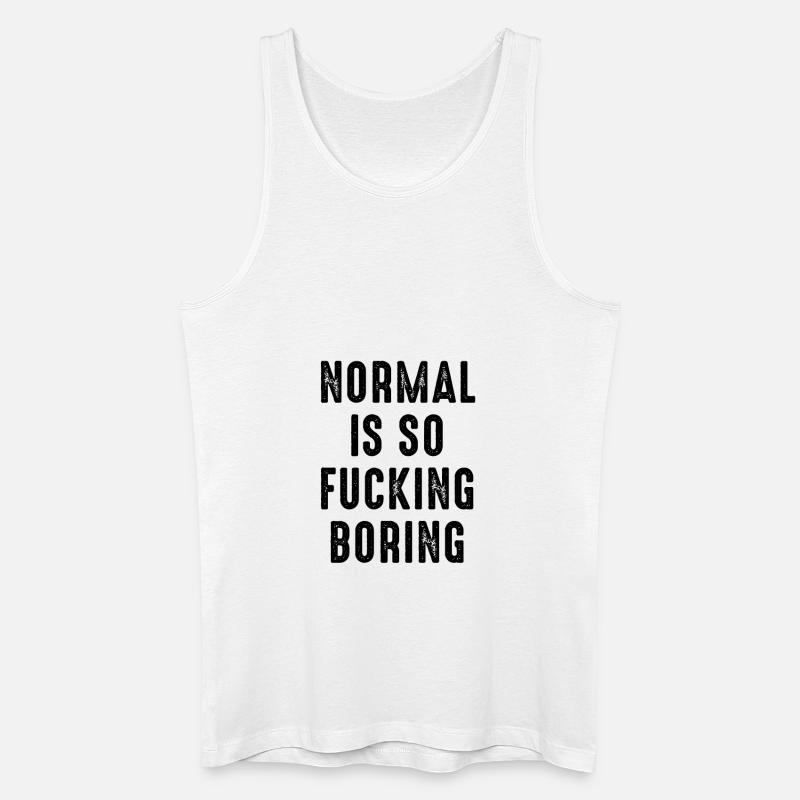 Normal - Männer Bio Tank Top - Weiß
