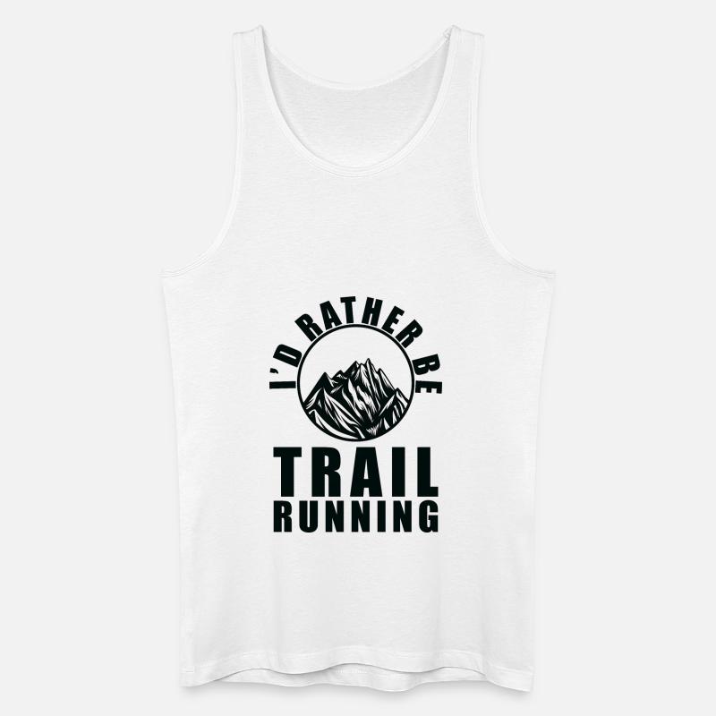 Trail Running Sport - Männer Bio Tank Top - Weiß