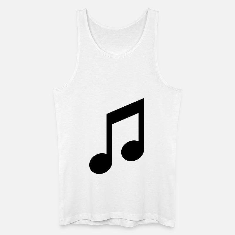Note - Männer Bio Tank Top - Weiß