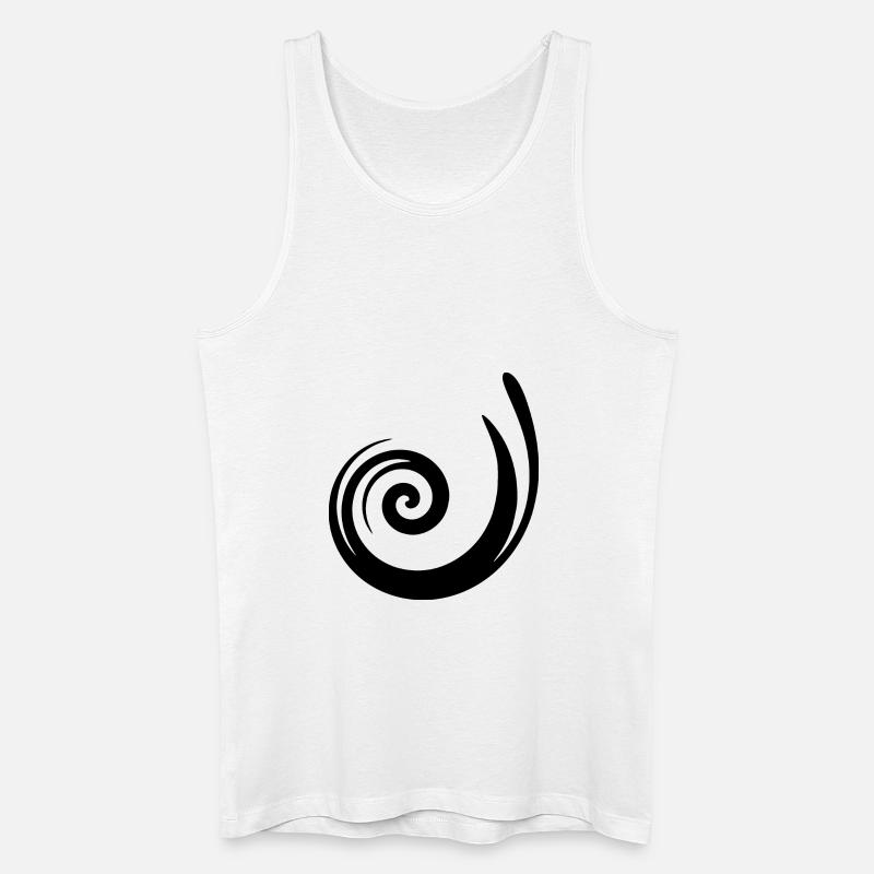 black pattern black gift idea - Men’s Organic Tank Top - white
