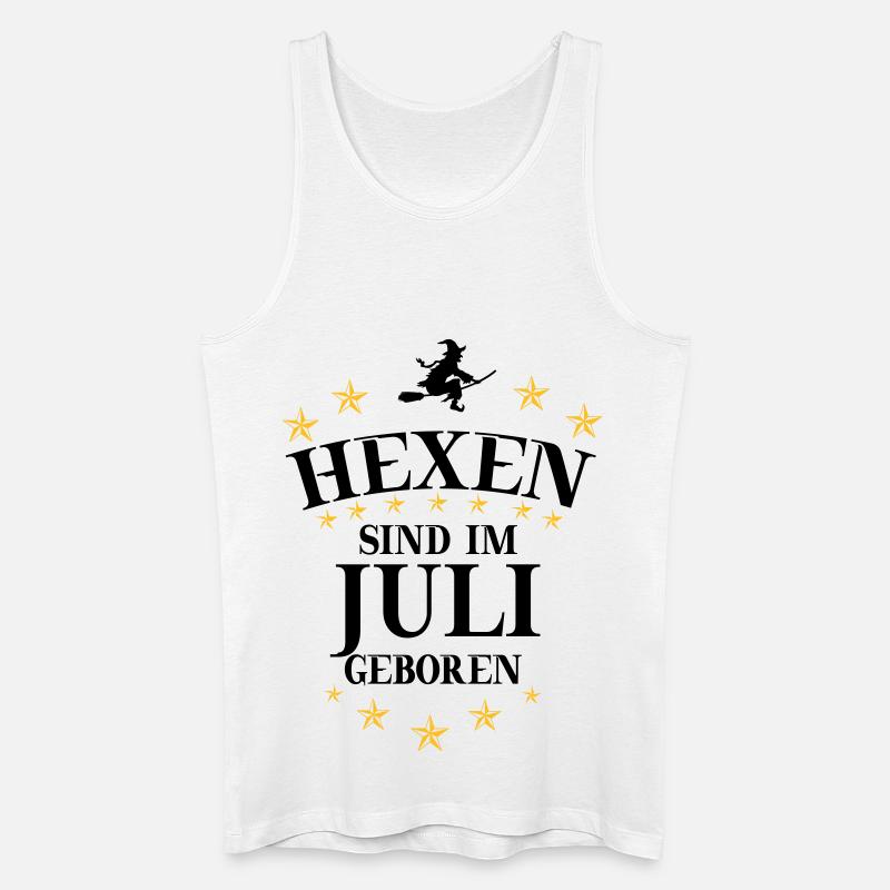 Hexen Juli - Männer Bio Tank Top - Weiß