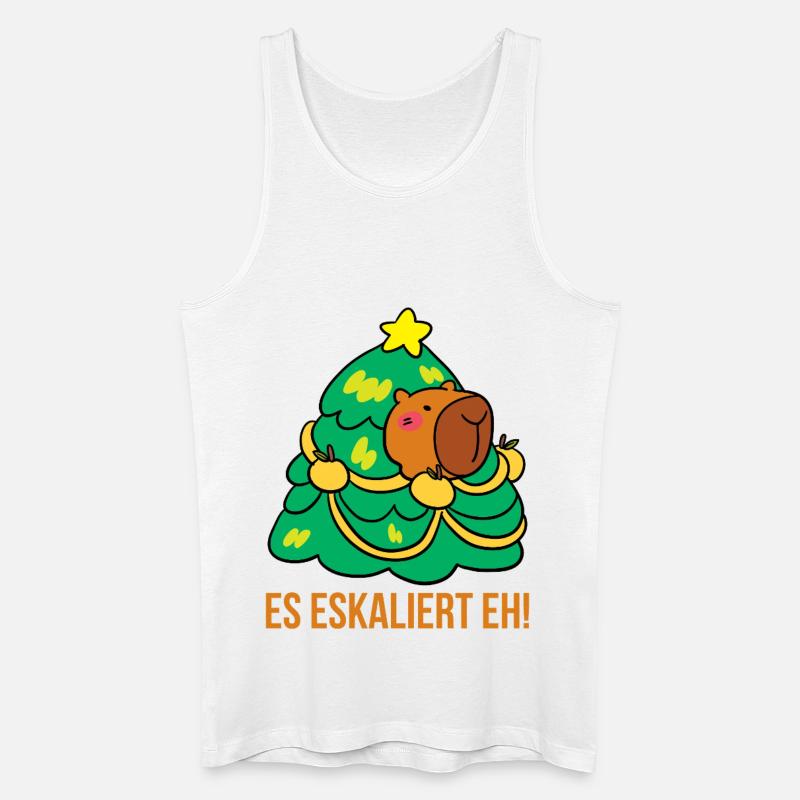 Es eskaliert eh! - Männer Bio Tank Top - Weiß