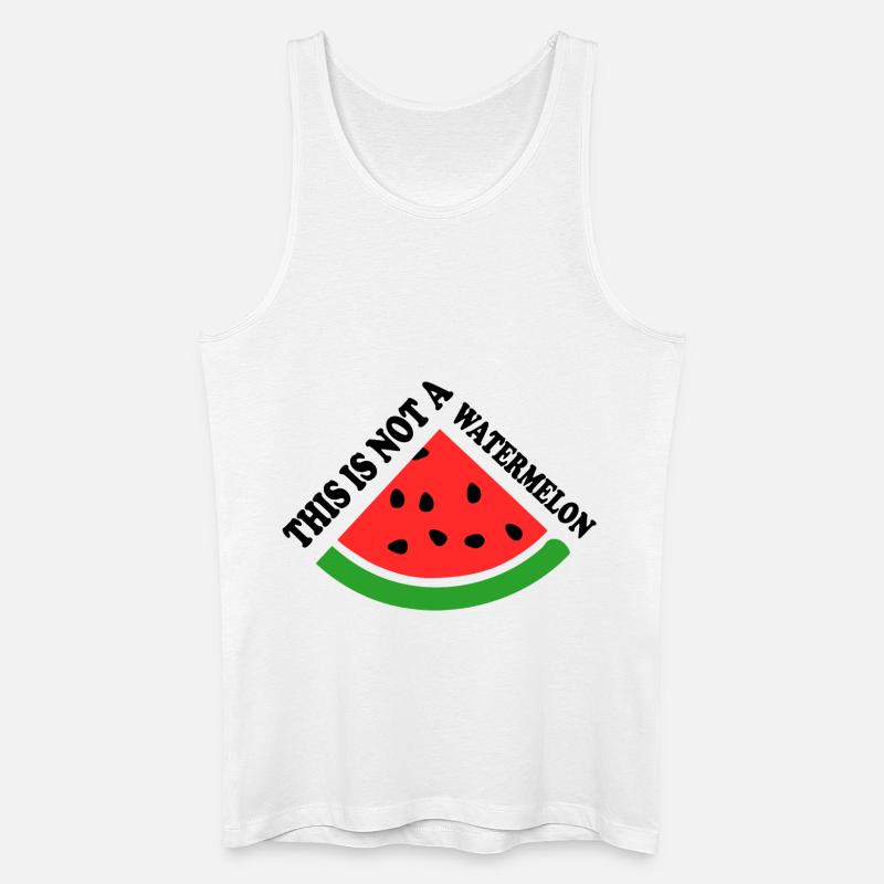 THIS IS NOT A WATERMELON - Männer Bio Tank Top - Weiß