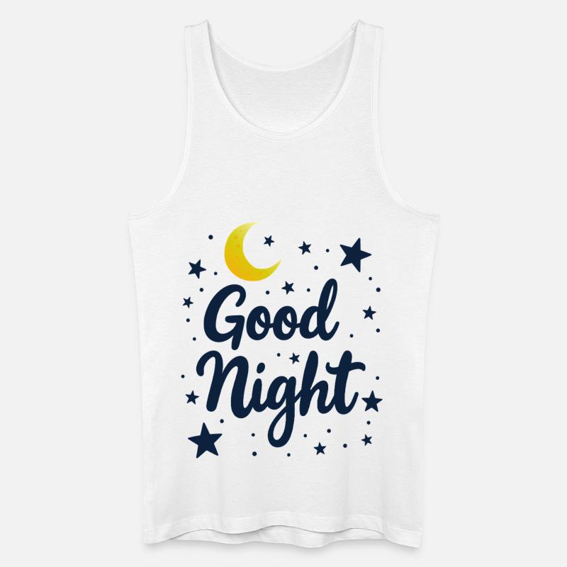 Good Night Träumer Cozy Look - Männer Bio Tank Top - Weiß