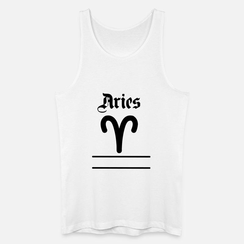 Widder Namensbanner Widder - Männer Bio Tank Top - Weiß