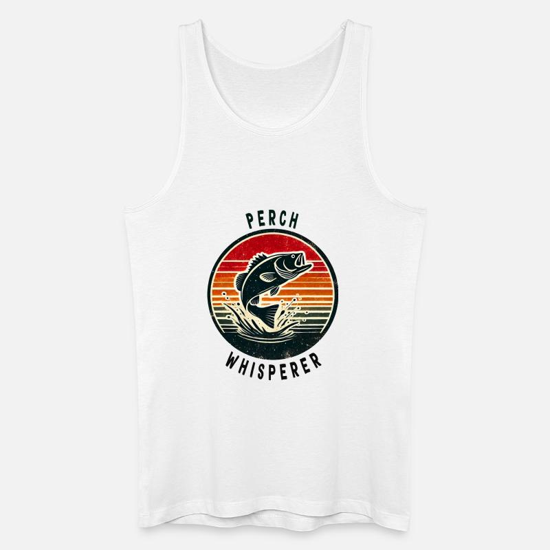 Barsch Flüsterer Design - Männer Bio Tank Top - Weiß