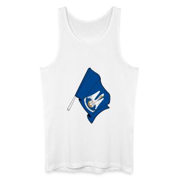 Drapeau de Lousiane - Débardeur bio Homme - blanc - Devant