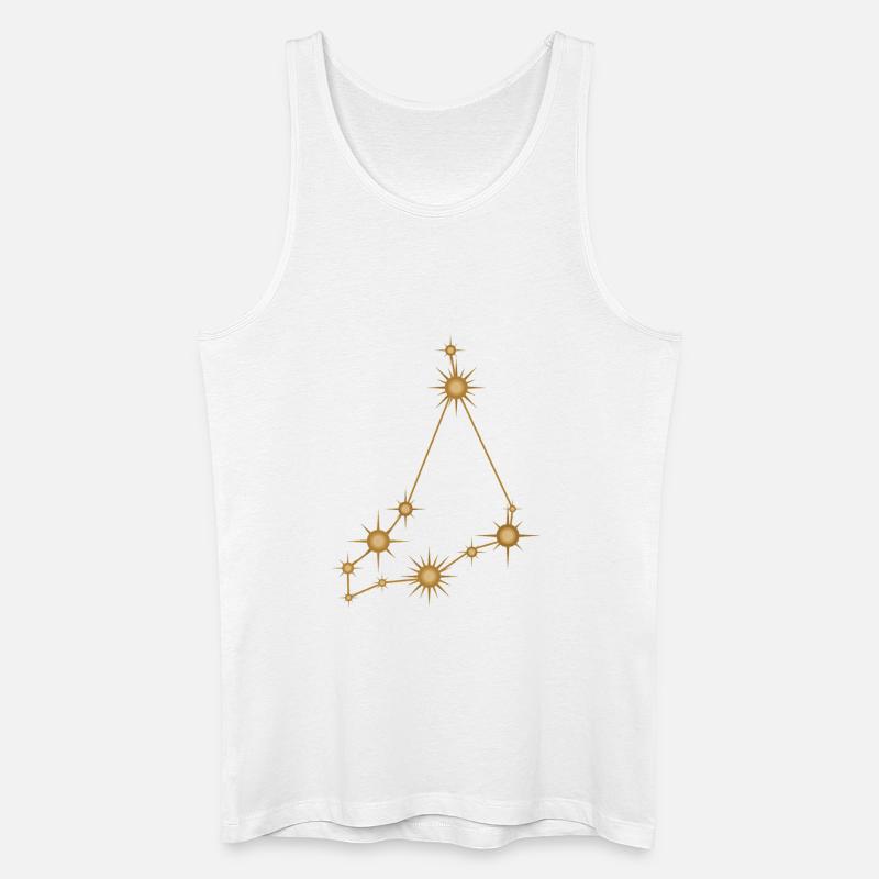 Sternbild Steinbock Sternzeichen Sternzeichen - Männer Bio Tank Top - Weiß